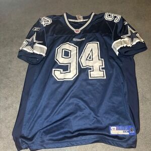 Reebok DeMarcus Ware Dallas Cowboys NFL Jersey Navy Blue Mens‎ Size 54 94
